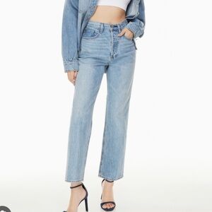 Aritzia Denim Forum the Joni High Rise Loose Jean